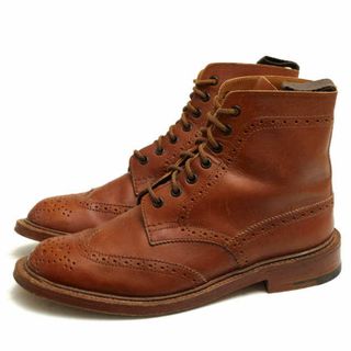 トリッカーズ(Trickers)のトリッカーズ／Tricker's レースアップブーツ シューズ 靴 レディース 女性 女性用レザー 革 本革 ブラウン 茶  L2508 MALTON Brogue Boots モールトン カントリーブーツ ウイングチップ ウイングチップ グッドイヤーウェルト製法(ブーツ)