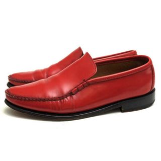 フローシャイム／Florsheim ヴァンプローファー シューズ 靴 メンズ 男性 男性用レザー 革 本革 レッド 赤  11180-600 コブラヴァンプ スリッポン レザーソール(スリッポン/モカシン)