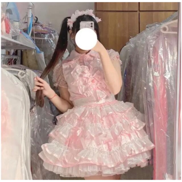 Angelic Pretty(アンジェリックプリティー)のゆめかわアイドル衣装♡ コスプレ ハンドメイド製作 エンタメ/ホビーのコスプレ(衣装)の商品写真