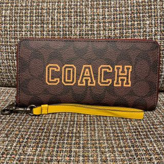 コーチ(COACH)の856 コーチ　長財布　コーチ　イニシャル　イエロー　黄色(財布)