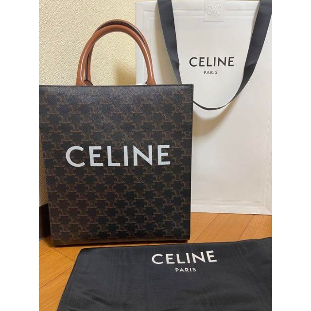 CELINE スモールバーティカルカバ トリオンフキャンバス tempusdecor