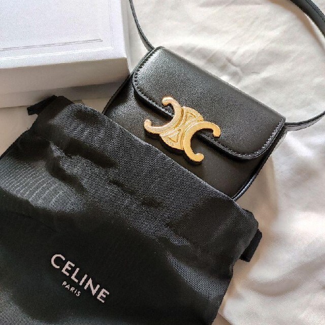 人気新品 celine 美品 ミニトリオンフ CELINE - ショルダーバッグ