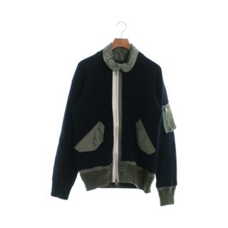 sacai - sacai サカイ ブルゾン（その他） 1(S位) 紺xカーキ 【古着