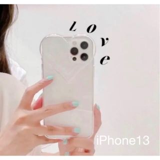 iPhone13ケース　クリアハート(iPhoneケース)