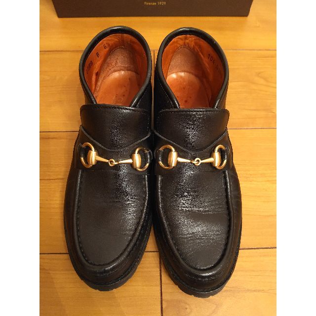 保存箱あり GUCCI グッチ ホースビット ブーツ モカシン ローファー 革靴