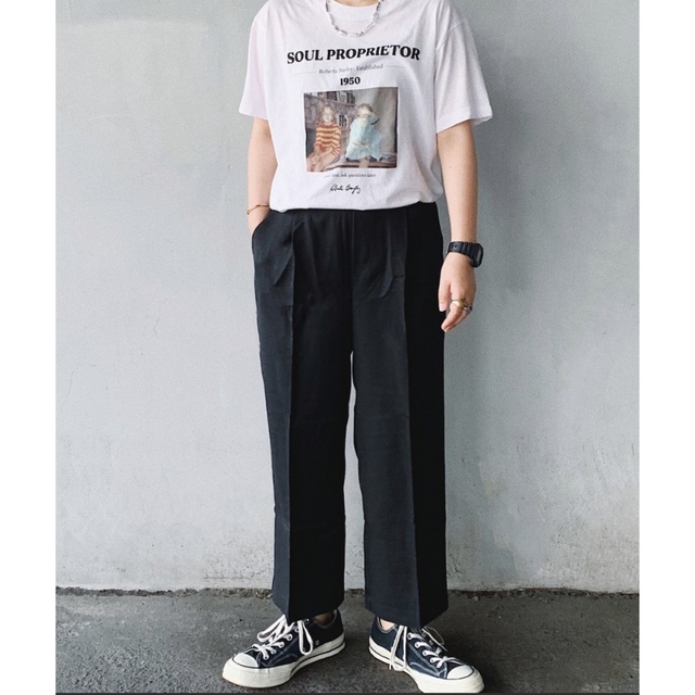 BEAUTY&YOUTH UNITED ARROWS(ビューティアンドユースユナイテッドアローズ)のand Me タックワイドパンツ レディースのパンツ(カジュアルパンツ)の商品写真