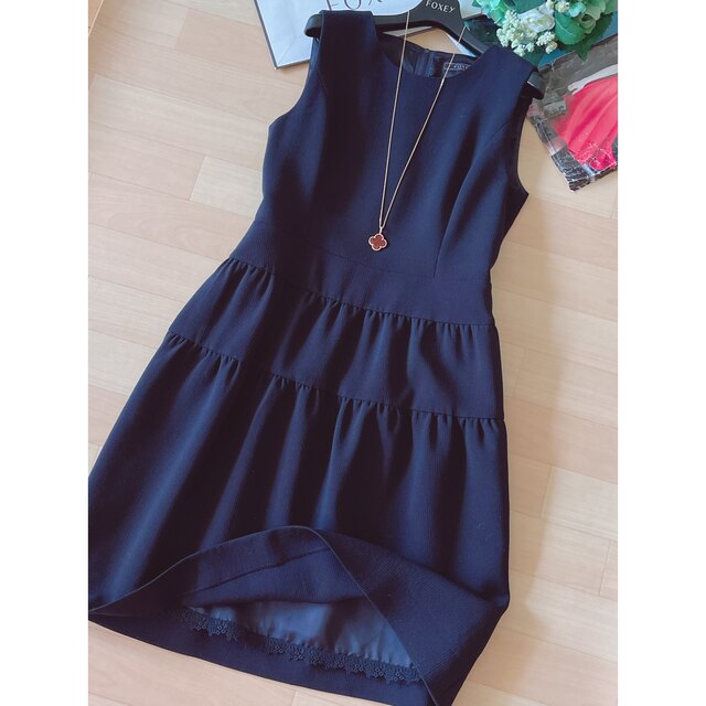 FOXEY ウールワンピース 40 Rene 極美品 ファッションなデザイン 25920