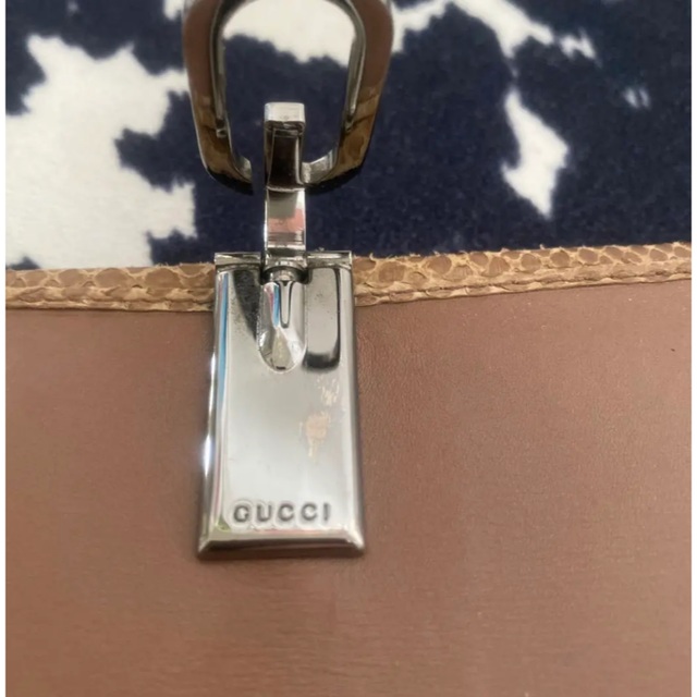 Gucci(グッチ)のGUCCI 長財布 Wホック  パイソン Gクリップ レディースのファッション小物(財布)の商品写真