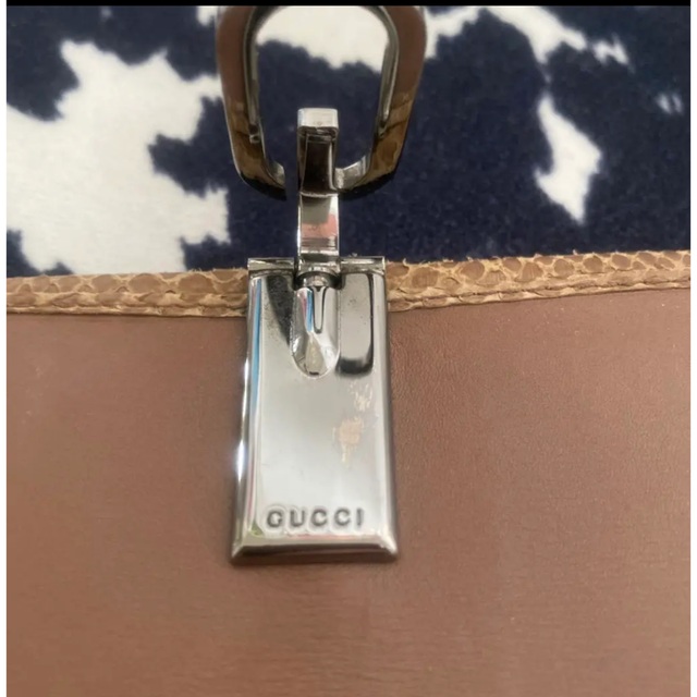 Gucci(グッチ)のGUCCI 長財布 Wホック  パイソン Gクリップ レディースのファッション小物(財布)の商品写真