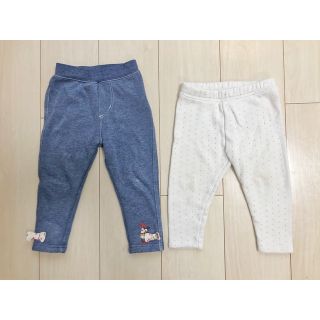 ベビーギャップ(babyGAP)の冬用2本セット★Gap& OLIVE des OLIVE 80〜90サイズ(パンツ)