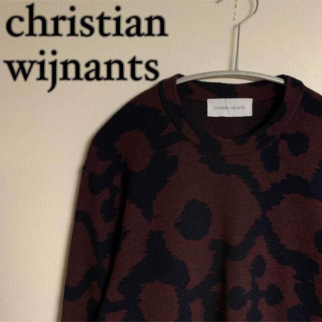 【美品】christian wijnants クリスチャンワンナイツ 総柄ニット