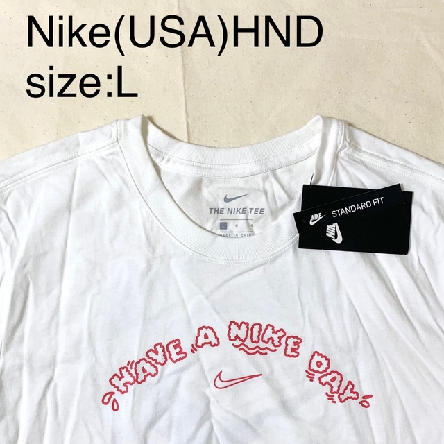 Nike(USA)HNDビンテージコットングラフィックTシャツ　ホワイト