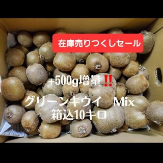 熊本県産　グリーンキウイ　Mix　箱込10.5.キロ(フルーツ)