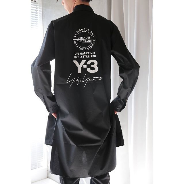 【レア・美品!!】Y-3 YOHJI SHIRT スタッフシャツ(BLACK)