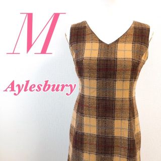 アリスバーリー(Aylesbury)のAylesburyアリスバーリー 袖なしワンピース チェック柄 きれいめ(ひざ丈ワンピース)