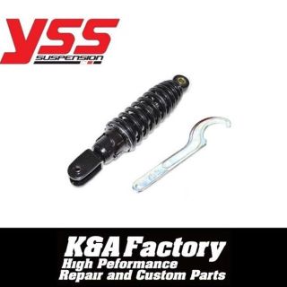 ヤマハ(ヤマハ)のYSS Racing製 JOG系リアショック 230mm ブラック/ブラック(パーツ)