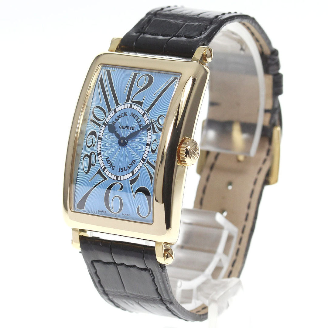 ☆良品【FRANCK MULLER】フランクミュラー ロングアイランド K18YG 950QZ クォーツ メンズ_712915【ev15】