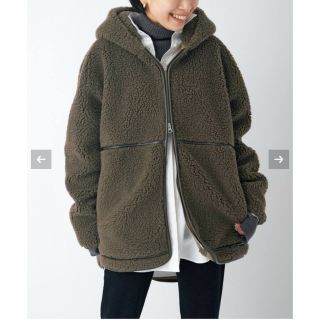 ドゥーズィエムクラス(DEUXIEME CLASSE)のCALUX SHERPA HOODIE    新品タグ付き(ブルゾン)