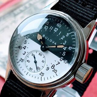 Bulova - #2256【人気のミリタリー】メンズ 腕時計 ブローバ 機械式 手巻 