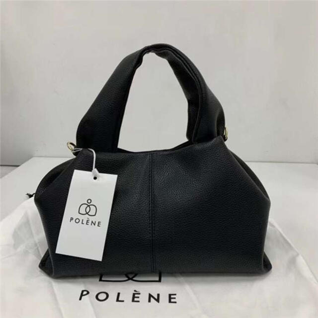 新品未使用】POLENE ナンバーナイン 2WAYバッグ ポレーヌ ブラック ...