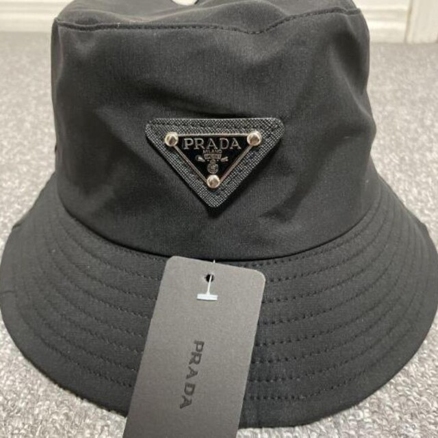 新品 PRADA プラダ バケットハット ノベルティ ブラック - 通販 - sge