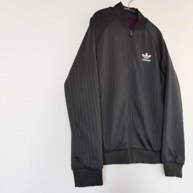 adidas - adidas リバーシブル トラックジャケット 刺繍ロゴ バック