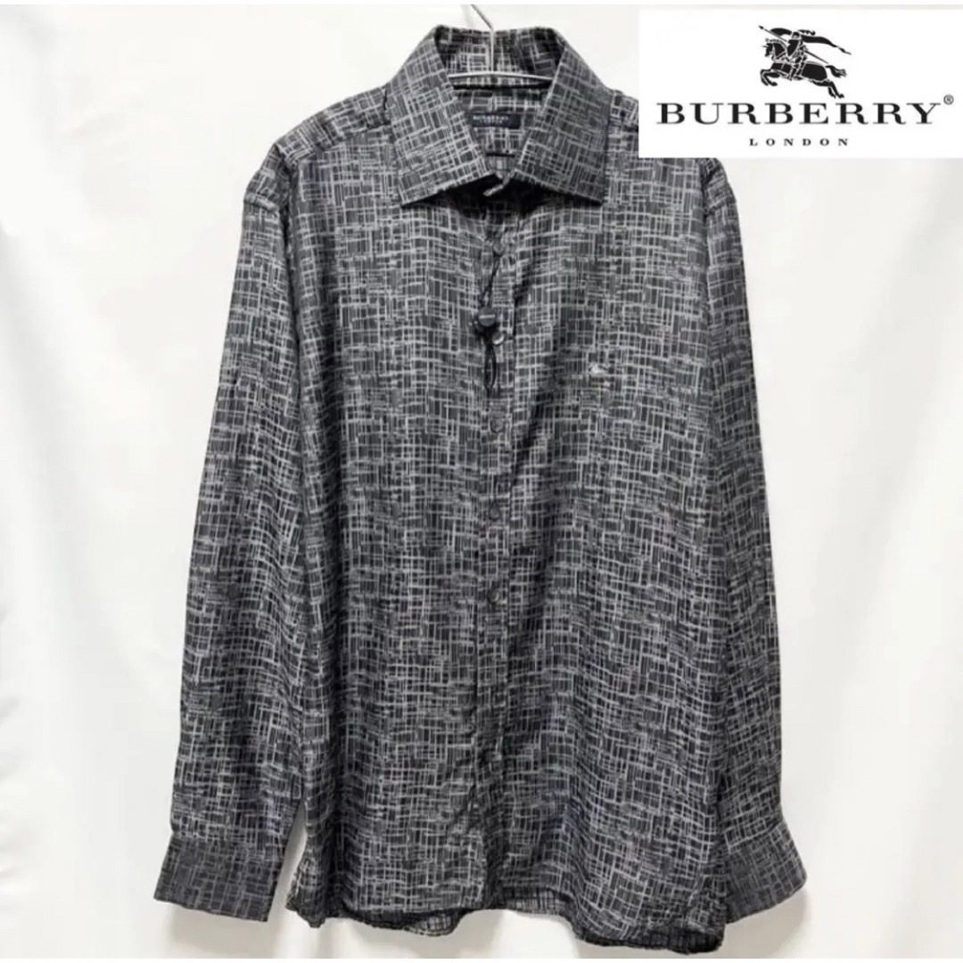 BURBERRY(バーバリー)の【新品】日本未発売BURBERRYナイトライダーロゴ デジタルノバチェックシャツ メンズのトップス(シャツ)の商品写真