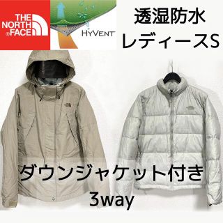 ザノースフェイス(THE NORTH FACE)の美品人気ノースフェイス トリクライメイトパーカ レディースL ダウンジャケット付(ダウンジャケット)