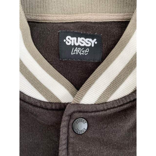 STUSSY(ステューシー)のSTUSSY　ステューシー　スタジャン　ブラック　L　リブライン メンズのジャケット/アウター(スタジャン)の商品写真