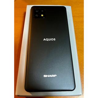 アクオス(AQUOS)の最終処分価格(太っ腹還元付き) AQUOS Sense6  黒SIMロック解除(スマートフォン本体)