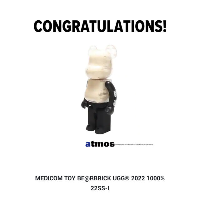 BE@RBRICK UGG® 2022 1000%