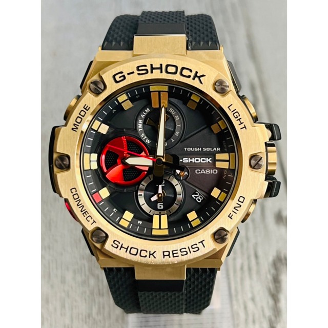 G-SHOCK(ジーショック)のGショック×八村塁 シグネチャーモデル 腕時計 GST-B100RH-1AJR メンズの時計(腕時計(デジタル))の商品写真