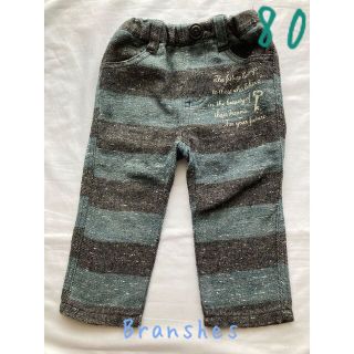 ブランシェス(Branshes)のBranshes 長ズボン　ボーダー　80サイズ(パンツ)