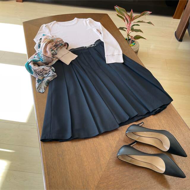 フォクシー ニット + プリーツスカート おサイズ40