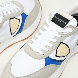 PHILIPPE MODEL PARIS フィリップモデル メンズ ANTIBES ブラックスニーカー 靴 イタリア正規品 ATLU W002 新品 ホワイト