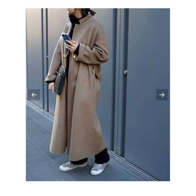 Deuxieme Classe Oversized ガウンコート(グレージュ)