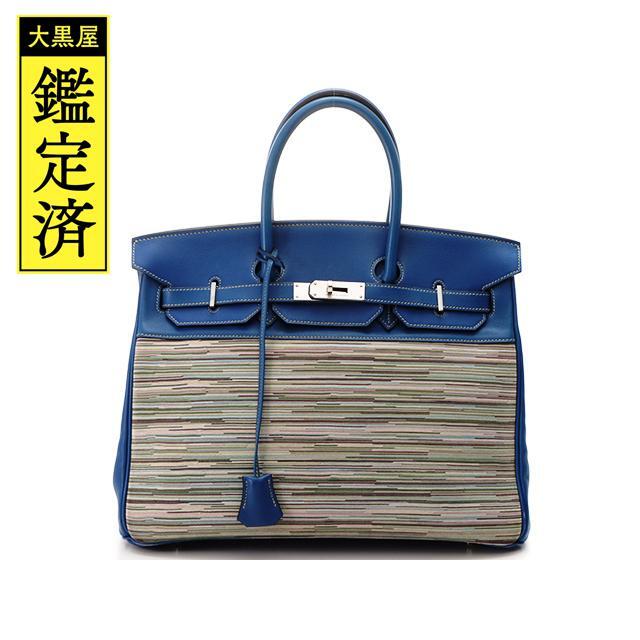 Hermes - エルメス バーキンヴィブラート35 ブルーフランス ヴォー