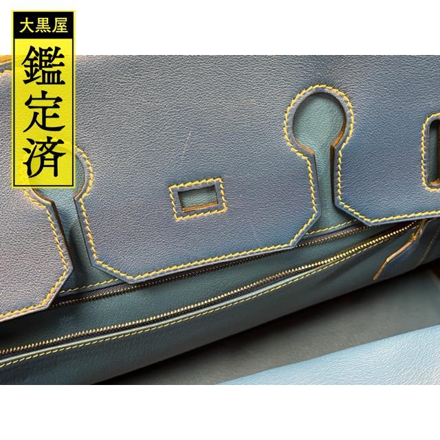 Hermes - エルメス バーキンヴィブラート35 ブルーフランス ヴォー