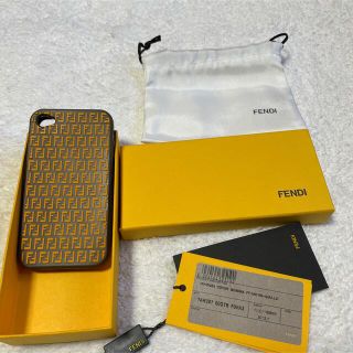 値下げ！FENDI iPhone X＆XS ケース イエロー ズッカ柄