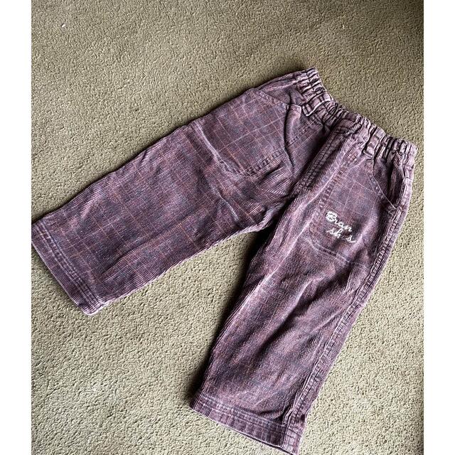 Branshes(ブランシェス)のコーデュロイチェックパンツ(80) キッズ/ベビー/マタニティのベビー服(~85cm)(パンツ)の商品写真