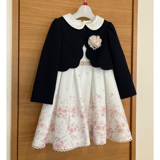 キッズ服女の子用(90cm~)プチマイン　卒園、入学式ワンピース+ジャケット