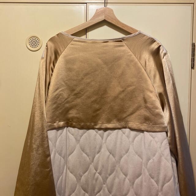 amiur vintage satin gown coat
