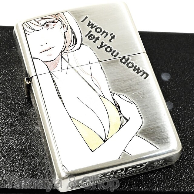 ZIPPO MOE GIRL セクシー イエロー シルバー ジッポー ライター