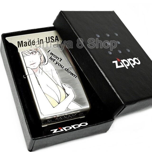 ZIPPO MOE GIRL セクシー イエロー シルバー ジッポー ライター