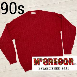 90s Vintage■McGREGOR マックレガー■ケーブル ニットセーター