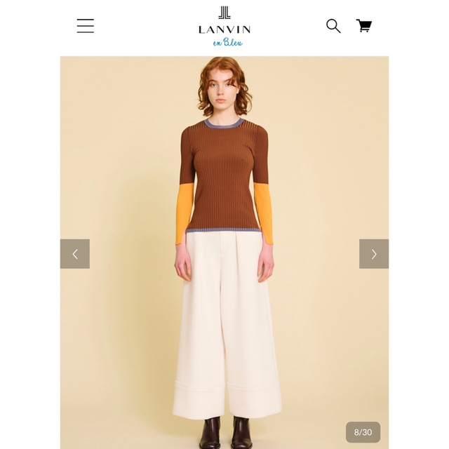 LANVIN - LANVIN ランバン パンツ ワイドパンツ ホワイト 新品 未使用