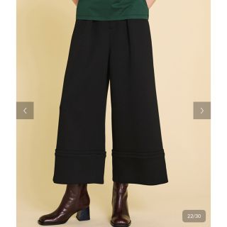 ランバン(LANVIN)のLANVIN ランバン パンツ ワイドパンツ ブラック 新品 未使用 今季(カジュアルパンツ)