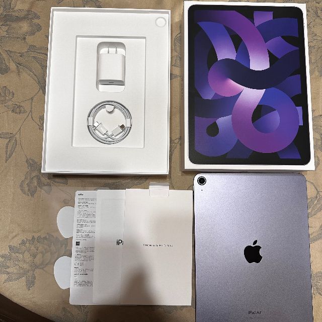 iPad - apple ipad air 第5世代 64gb Wi-Fi パープルの通販 by