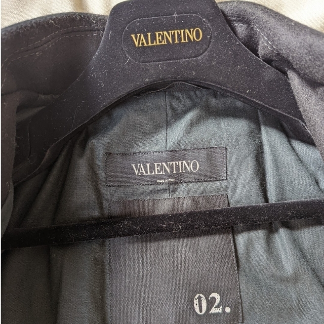 至極美品　ヴァレンティノ　世界最高峰　ヴァージンウール\u0026シルバースタッズ　コート