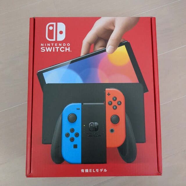 新品未開封】ニンテンドースイッチ 本体 有機EL ネオン+保護フィルム